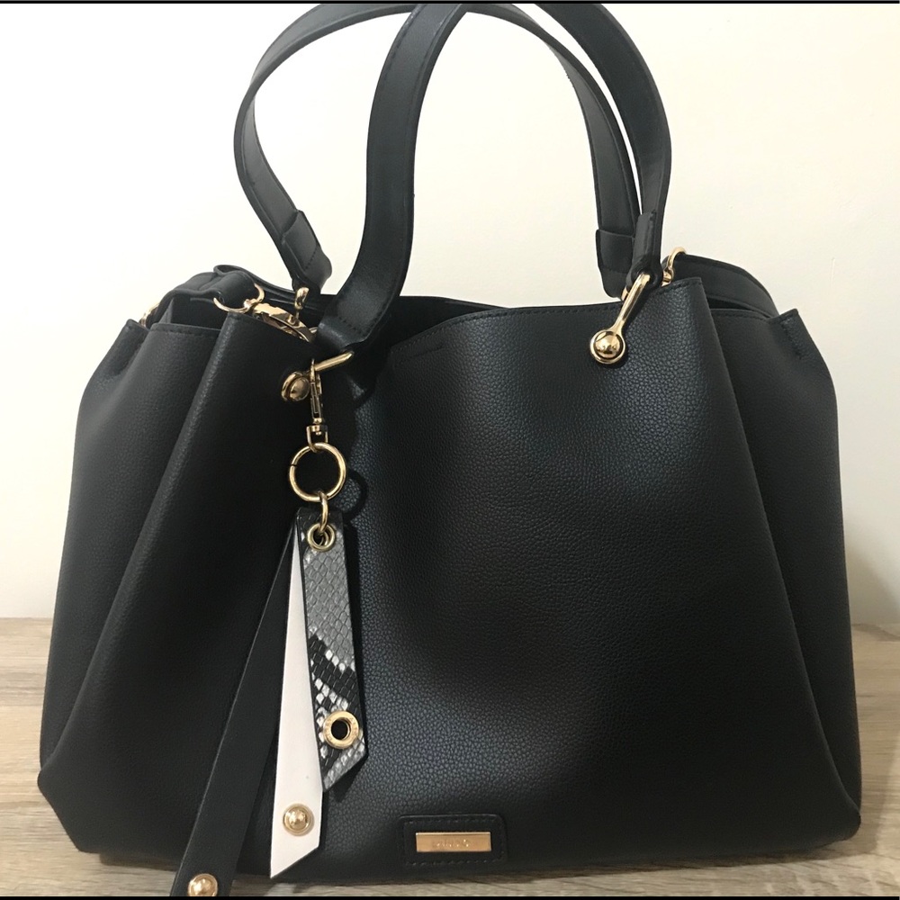 Black Medium Leather Aldo Purse